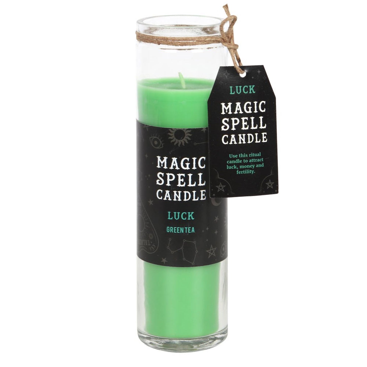 Green Tea Luck Spell Tube Candle