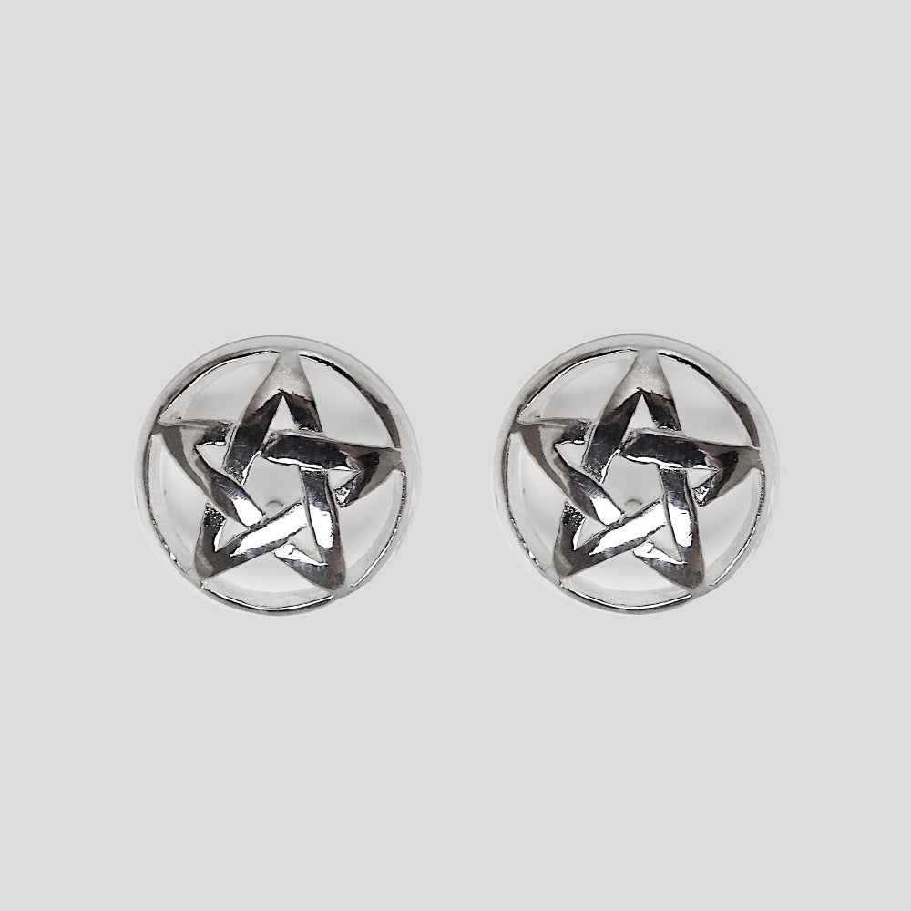 Sterling Silver Polish Star Stud Earring